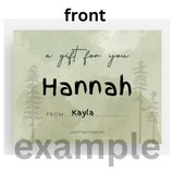 Gift to a friend Card